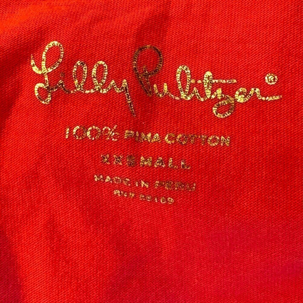 Lilly Pulitzer Island Coral Palmetto Dress V-Neck Henley Barbie Pink Size XXS - Picture 5 of 12